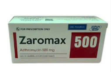 Zaromax Azithromycin 500mg Hậu Giang (H/30v) Date 06/2027