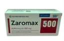 [T06402] Zaromax Azithromycin 500mg Hậu Giang (H/30v) 