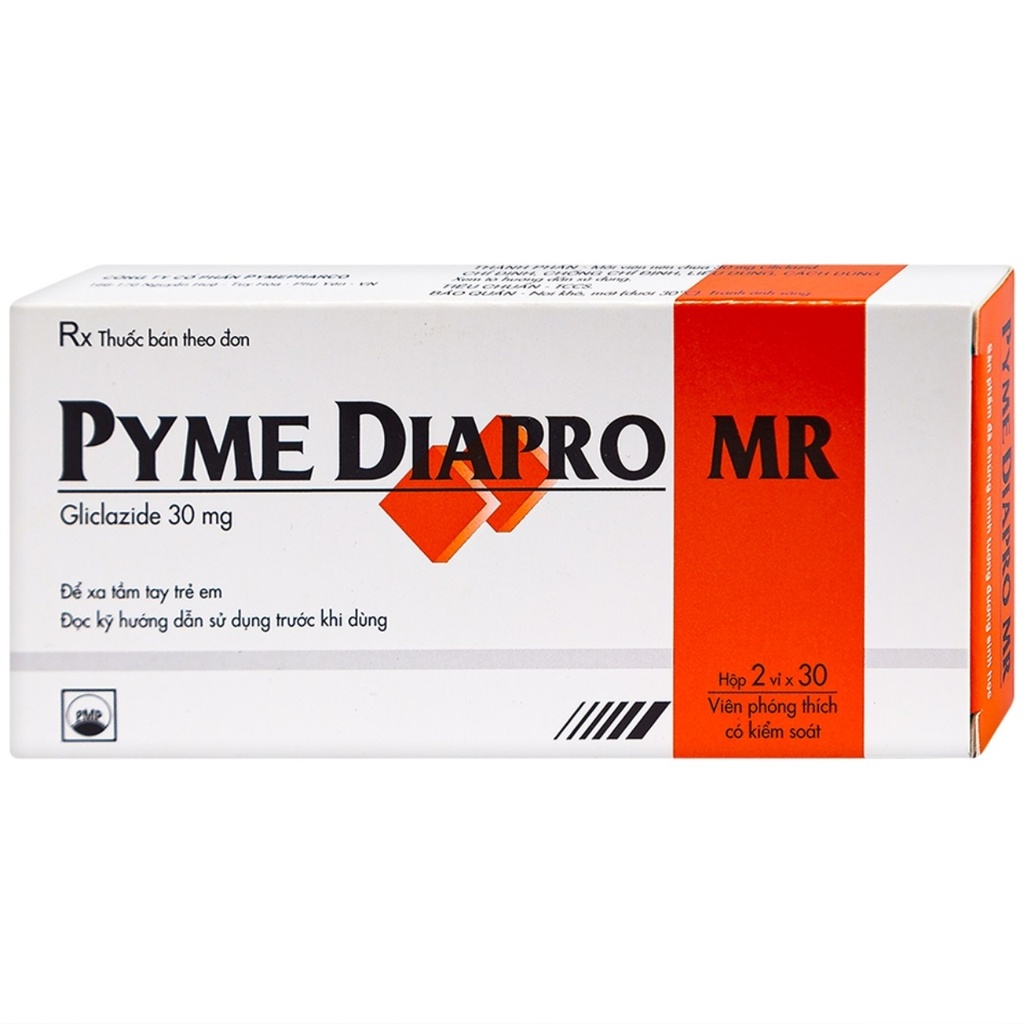 Pyme Diapro MR gliclazide 30mg Pymepharco (H/60v) Date 04/2026