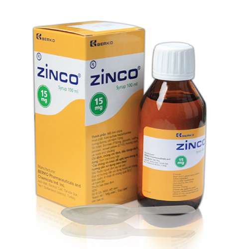 Zinco 15mg siro kẽm Thổ Nhĩ Kỳ (Lọ/100ml) 