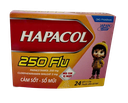 [T07037] Hapacol 250mg Flu DHG Hậu Giang (H/24gói/1.5g)