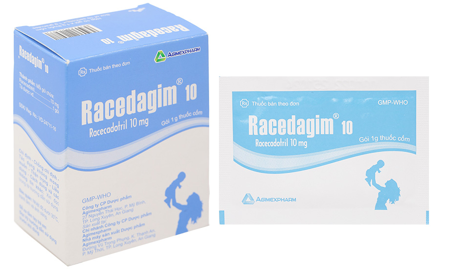Racedagim Racecadotril  10 mg Agimexpharm (H/10gói)