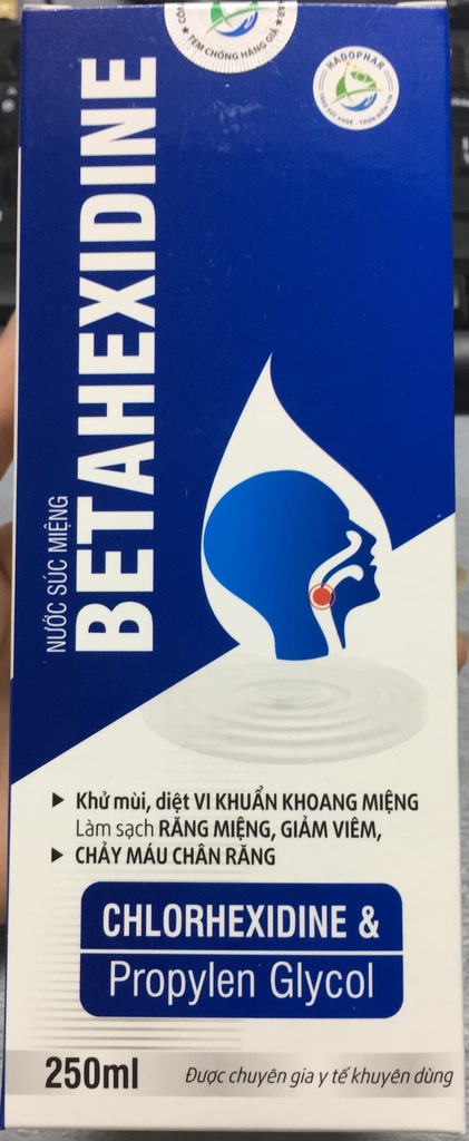 Betahexidine nước súc miệng SJK (Chai/250ml)