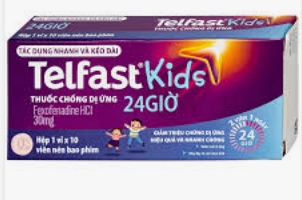 Telfast kids fexofenadin 30mg Sanofi (H/10v) Date 12/2027