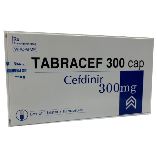 Tabracef 300 CAP Cefdinir 300mg USP (H/10v)