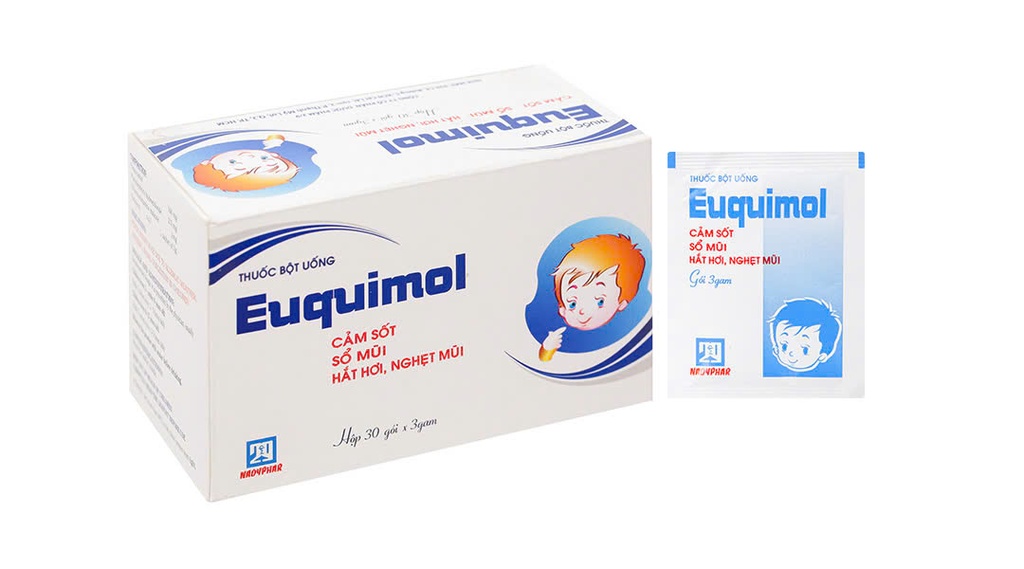  Euquimol paracetamol 160mg trẻ em Nadyphar (H/30gói/3g) 