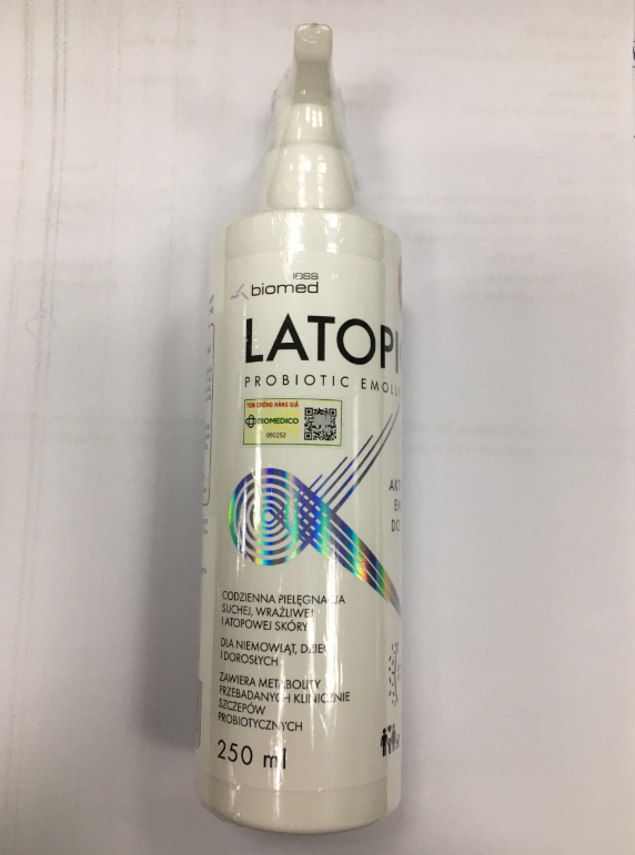Latopic nhũ tương dưỡng ẩm Biomed (Chai/250ml) Date 12/2026