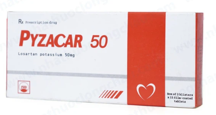 Pyzacar 50mg Losartan kali 50mg Pymepharco (H/30v) 