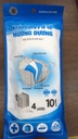 [T08704] Khẩu trang y tế 4D Hướng dương 4 lớp đen (túi/10c) DATE 01/27