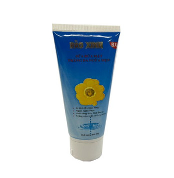 Sữa rửa mặt trắng da ngừa mụn Bảo Xinh (Tuýp/60g) Xanh dương 