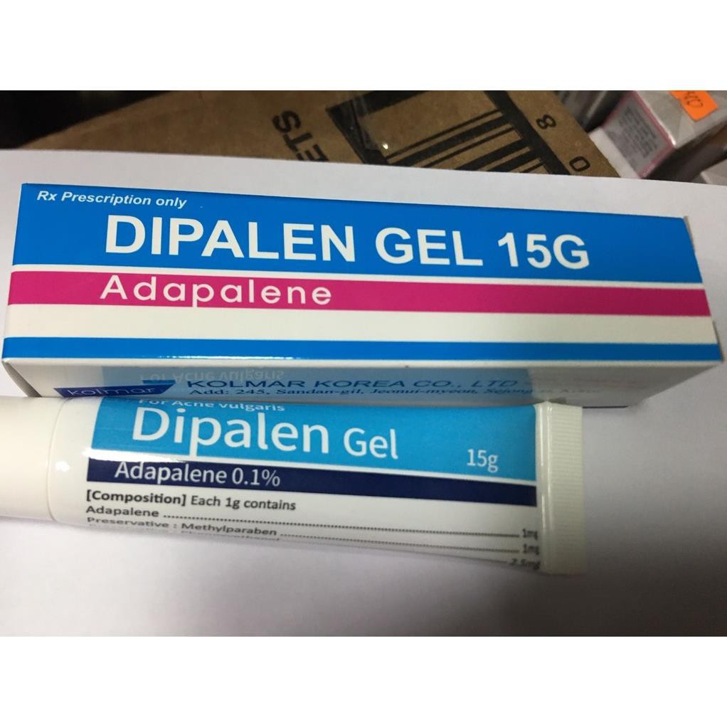 Dipalen gel Adapalen 1mg Hàn Quốc (Tuýp/15g) date 05/2027