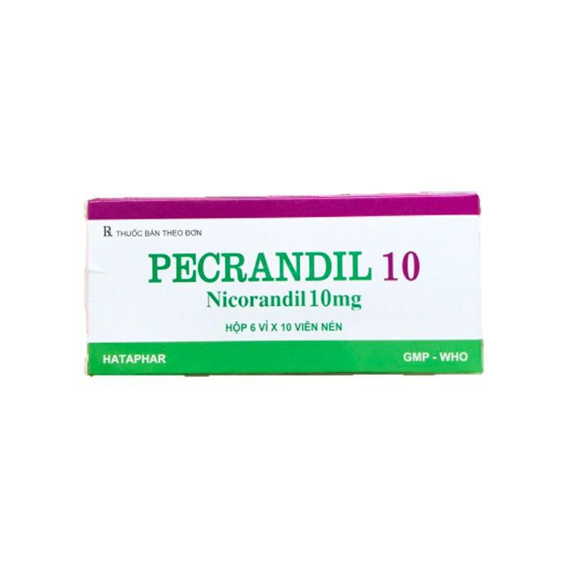 Pecrandil 10 Nicorandil 10mg Hà Tây (H/60v) 