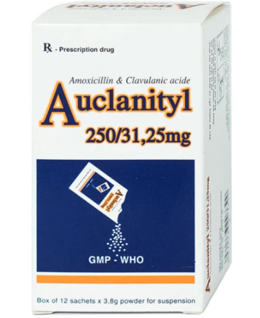 Auclanityl 250/31,25mg Tipharco Tiền Giang (H/12gói/3.8g) Date 08/2026