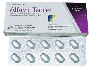 Alfavir Tenofovir Alafenamaid Fumarat 28.0mg Bangladesh(H/10v)
