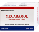 [T10003] Mecabamol Methocarbamol 750mg Hà Tây (H/60v)