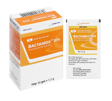 Bactamox 375mg Imexpharm (H/12gói/1,2g) Date 01/2027