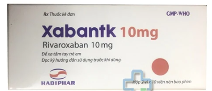 Xabantk Rivaroxaban 10mg Hadiphar (H/20v)
