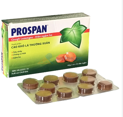 Viên ngậm Prospan Cough Lozenges  (H/20v) Date 07/2027
