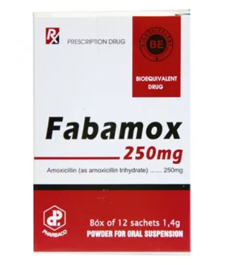 Fabamox 250mg Phabarco (H/12gói/1,4g) Date 10/2026