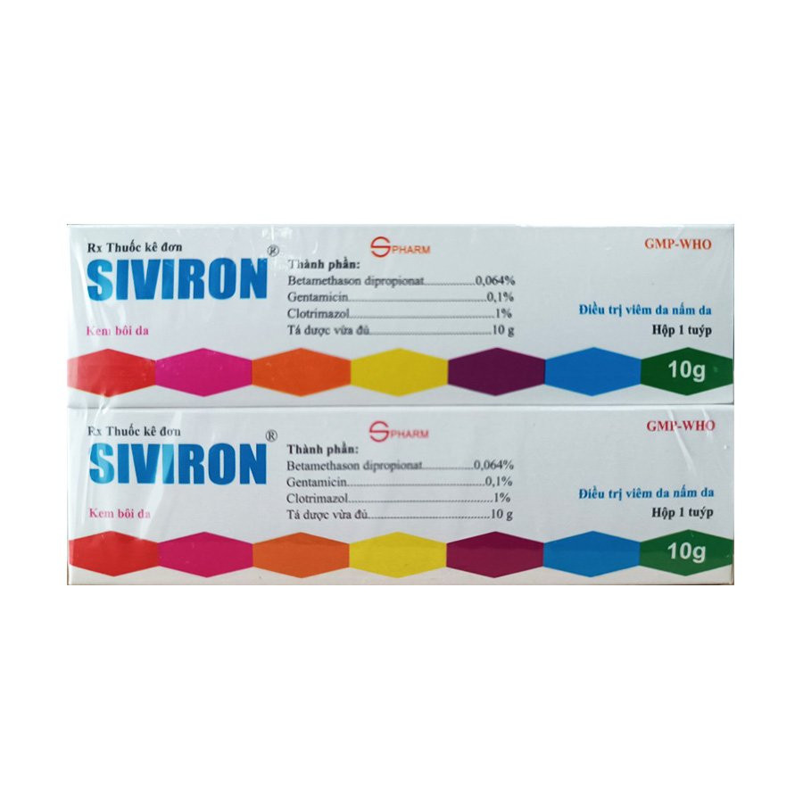 Siviron Kem Bôi Spharm (Tuýp/10g) ( Bảy màu nội - Silkron nội ) Date 03/2026