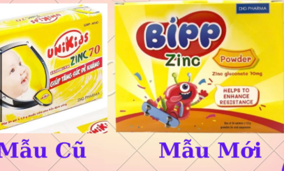 Cốm Unikids Zinc 70 DHG (H/24gói) (Bipp Zinc)