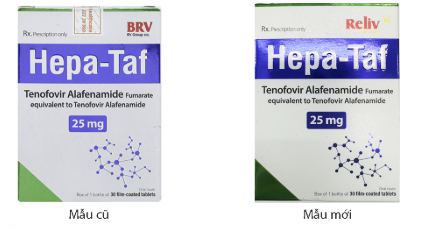 Hepa Taf Tenofovir alafenamide 25mg Reliv (Lọ/30v)