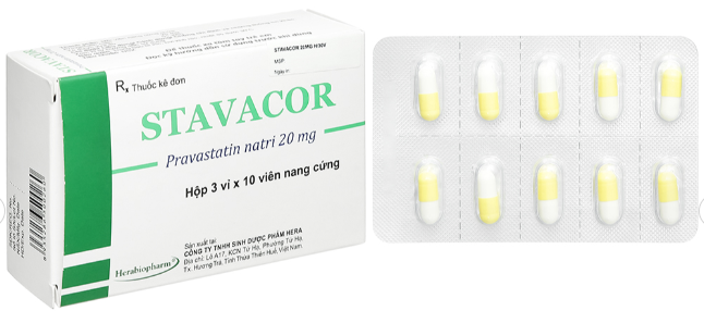 Stavacor Pravastatin 20mg Herabiopharm (H/30v) 