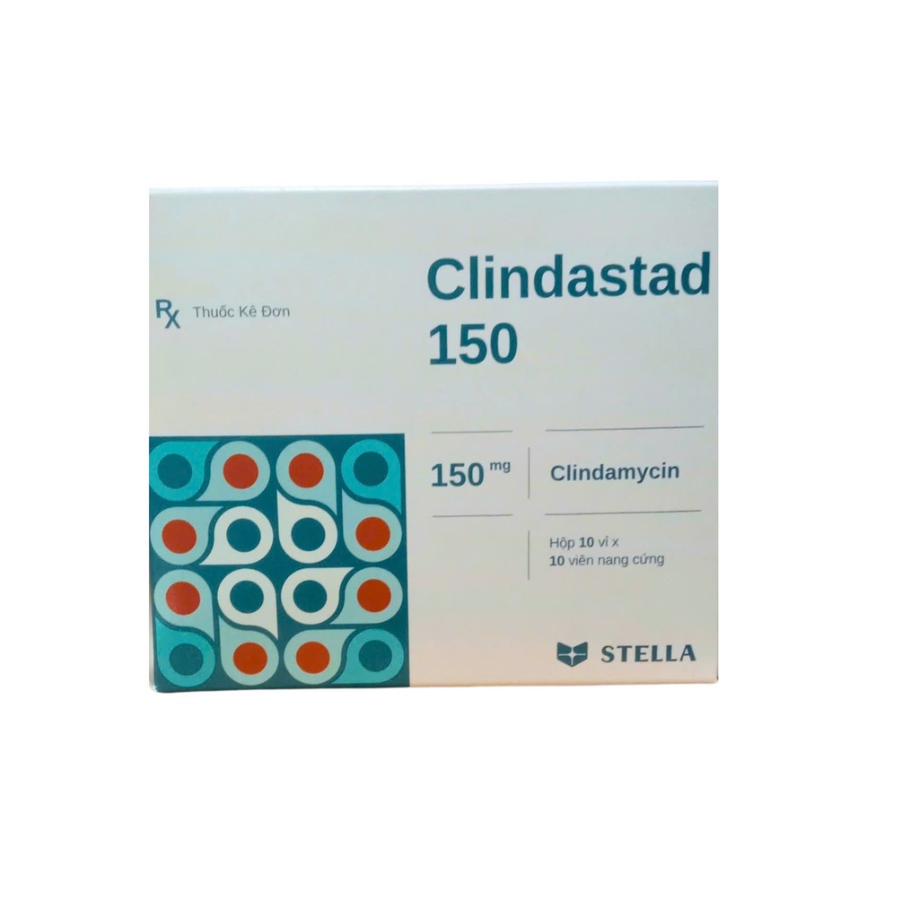 Clindastad 150 Clindamycin 150mg Stella (H/100v) Hộp To