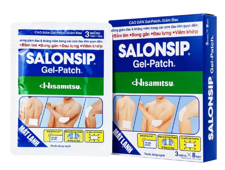 Salonsip Gel - Patch Hisamitsu (H/8gói/3miếng)