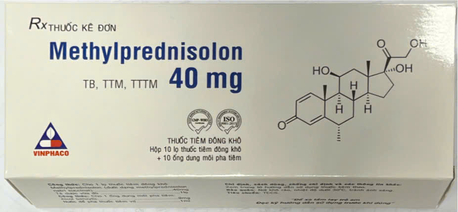 Methylprednisolon 40mg Tiêm Vĩnh Phúc (H/10lọ)