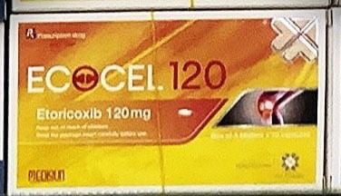 Ecocel Etoricoxib 120mg Medisun (H/30v) Date 06/2027