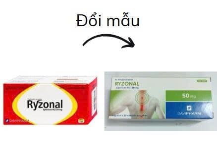 Ryzonal Eperison HCL 50mg Davipharm (H/60v) 