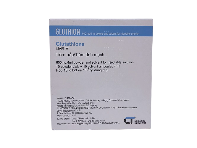 Gluthion 600mg/4ml Farmaceutico (Hộp/10 ống) Date 11/2027
