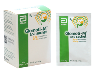 Glomoti-M 5/50 Domperidon 5mg và Simethicon 50mg Abbott (H/25g) 