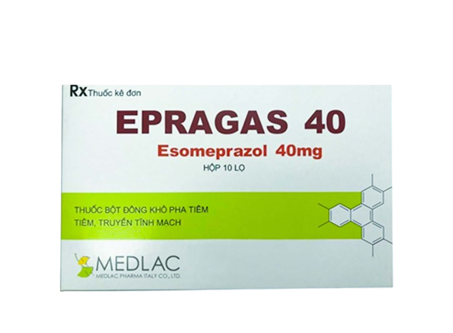 Epragas  Esomprazole 40mg Medlac (Hộp/10 Lọ)