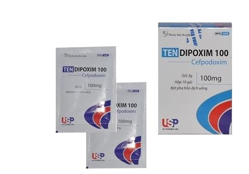 Tendipoxim Cefpodoxim 100mg Gói Bột USP (H/10gói/3g) date 11/2026