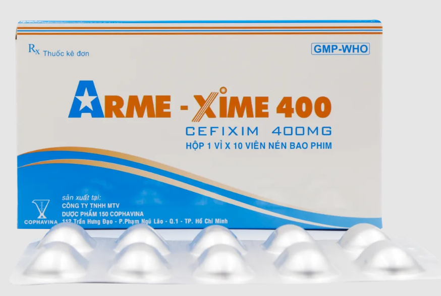 Arme - xime Cefixim 400 mg Cophavina 150 (H/10v) Date 01/2027