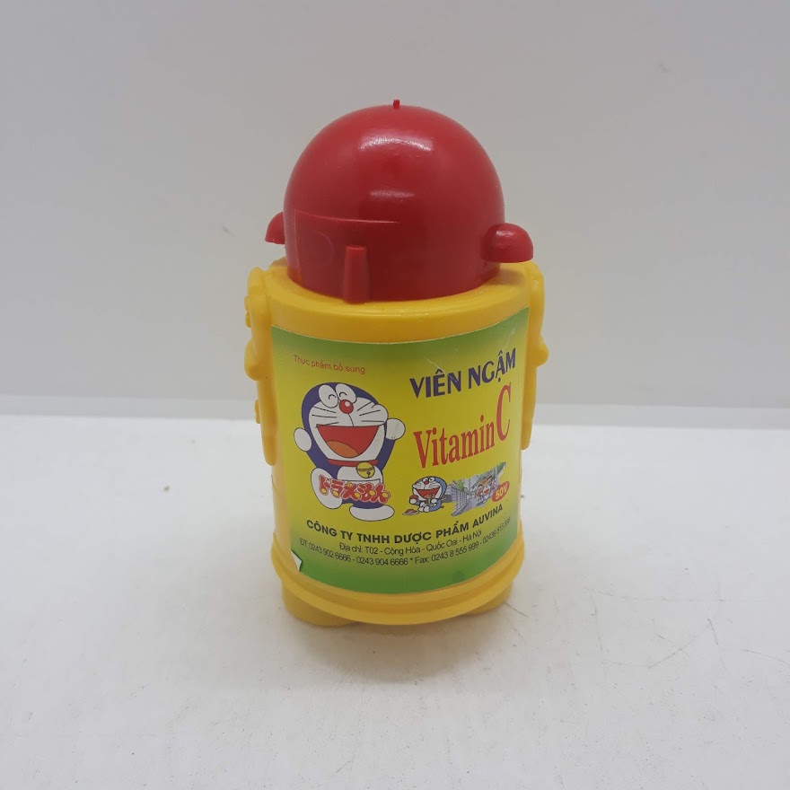 Viên ngậm Vitamin C Doremon Auvina (Cọc/10 lọ/50v)