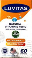 Luvitas Natural Vitamin E 400  USA (H/60v) Date 08/2026