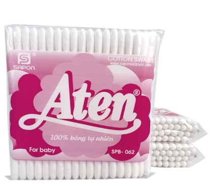 Tăm bông trẻ em Aten (Bịch/12 gói)