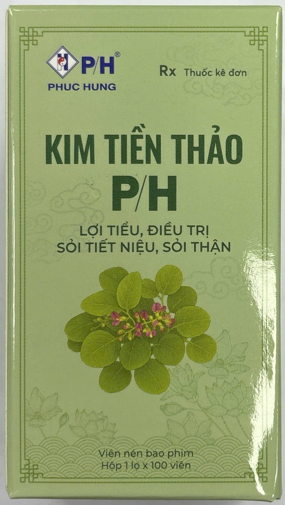 Kim Tiền Thảo P/H Phúc Hưng (Hộp 1 lọ/100 Viên )