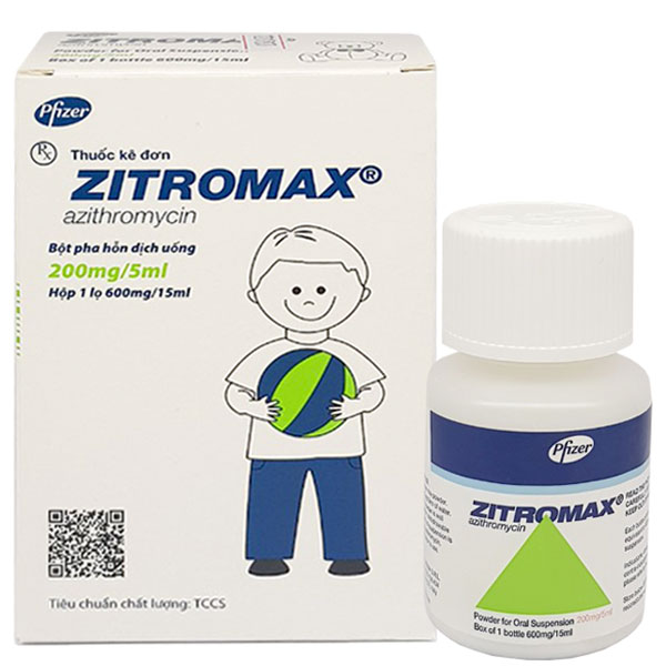 Zitromax 200mg/5ml Pfizer (Lọ/15ml) date 09/2026