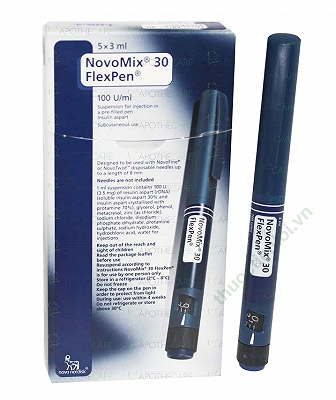 Novomix 30 Flexpen 100U/ml Bút Tiêm Tiểu Đường Novo Nordisk (1 bút) Date 01/2027