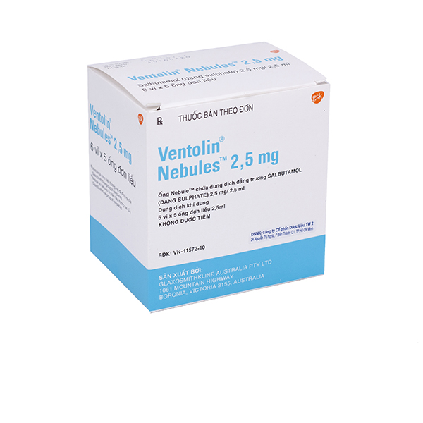 Ventolin Nebules Salbutamol 2.5mg GSK (H/4v/5o)