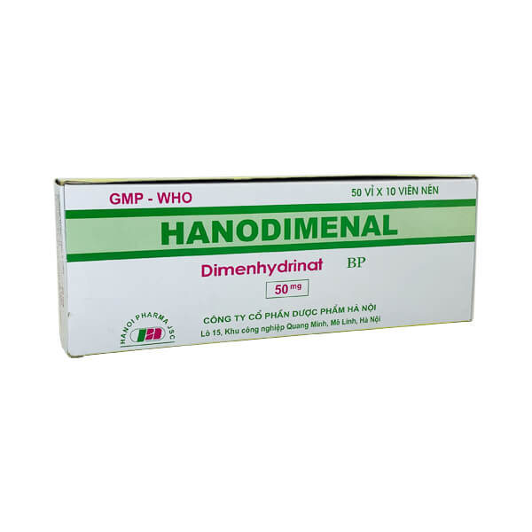 Hanodimenal Dimenhydrinat 50mg Hà Nội (H/500v) 