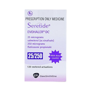 Seretide Evohaler 25/250 GSK (Lọ/120 liều xịt) date 05/2027