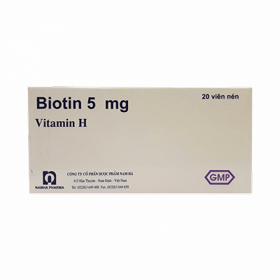 Biotin Vitamin H 5mg Nam Ha (H/20v)