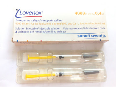Lovenox Enoxaparin 4000UI/0.4ml Sanofi (H/2o/0.4ml) Date 01/2027