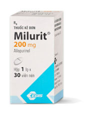 Milurit Allopurinol 200mg Egis Pharma Hungary (L/30v) Date 05/2027