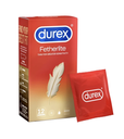 [T01033] Bao cao su Durex Fetherlite Lông Gà Vàng (H/12 cái)